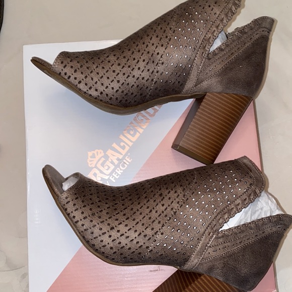 fergalicious open toe booties